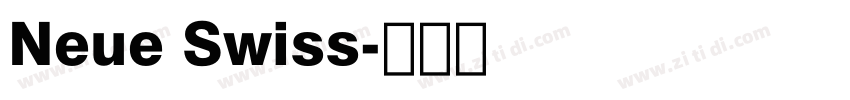 Neue Swiss字体转换